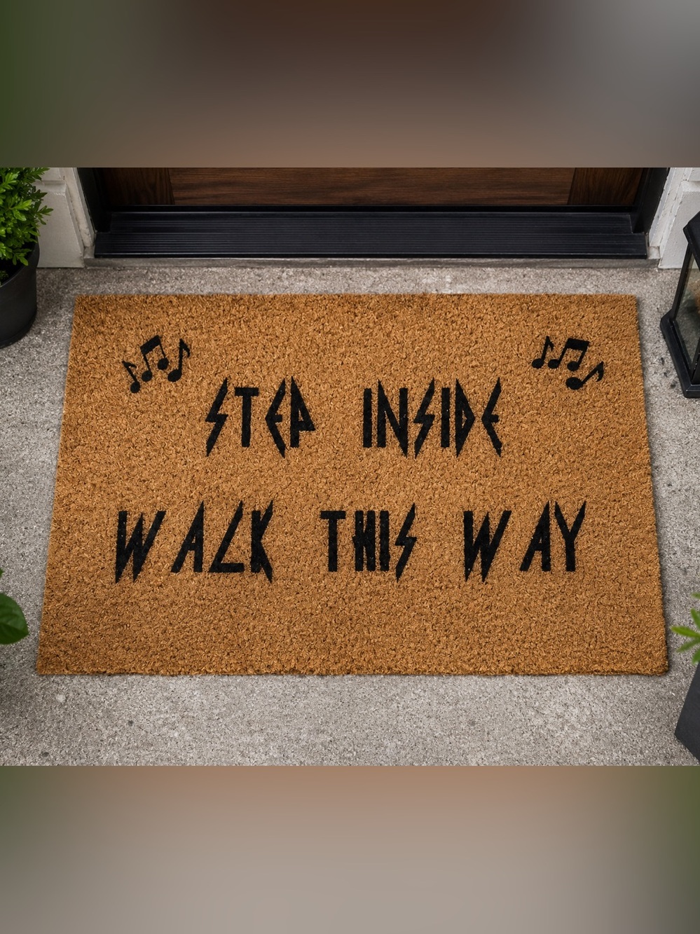 Def Leppard inspired door mat
